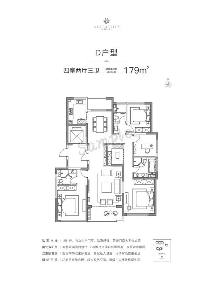 奥园璞樾ONE--建面 179m²