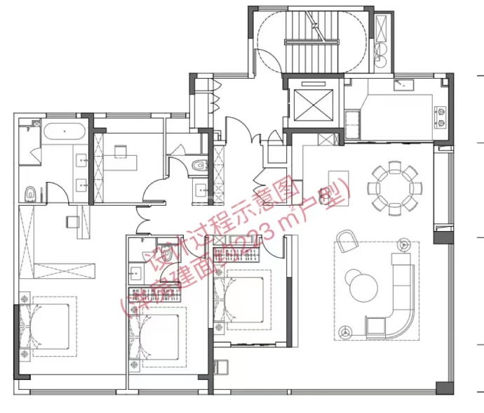 龙湖亚伦央璟颂--建面 223m²