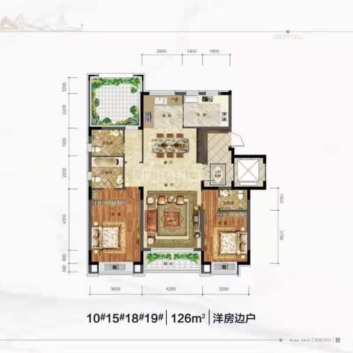 金澜悦府--建面 126m²