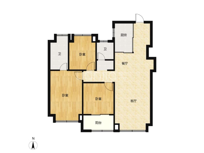 中国铁建花语江南--建面 105m²