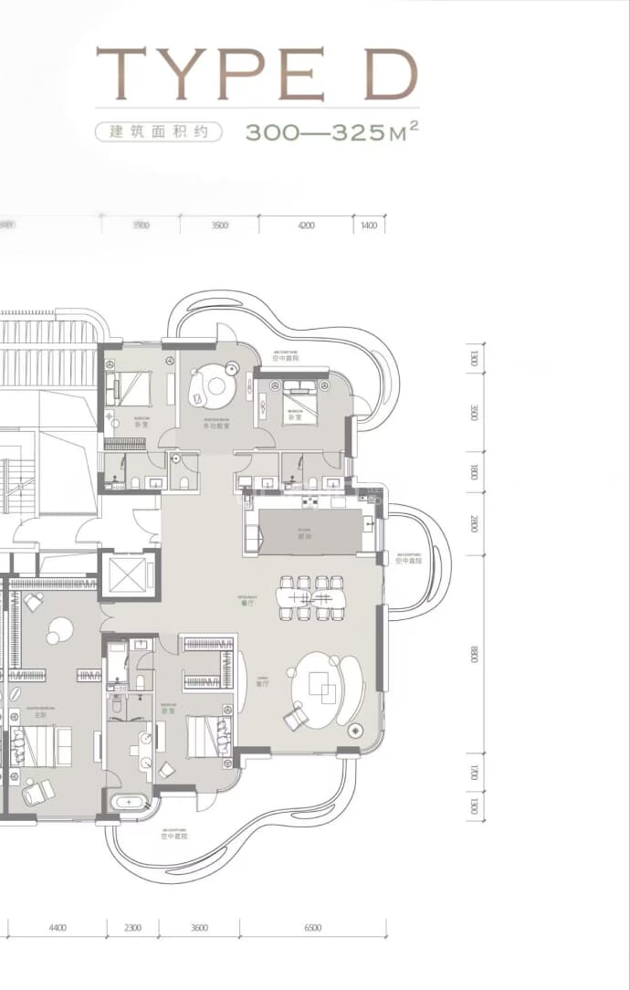 松苑5室2厅5卫户型图