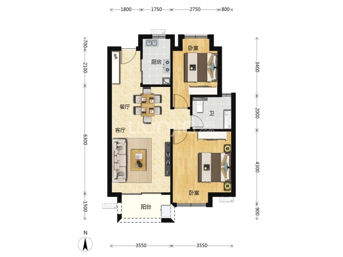 中交澄园--建面 84m²