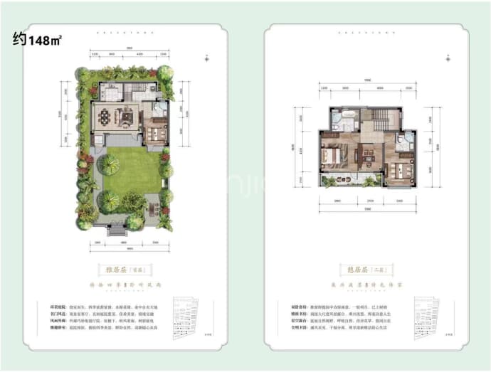 绿城江南赋--建面 148m²
