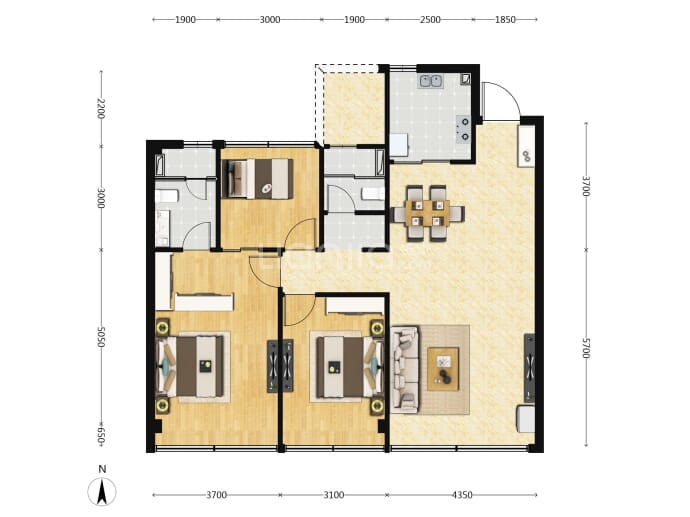 天和幸福里--建面 117m²