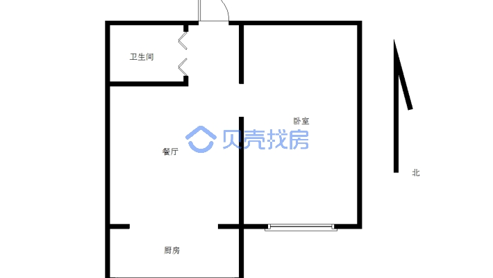 热电a区 小面积房源 总价低 看房方便-户型图