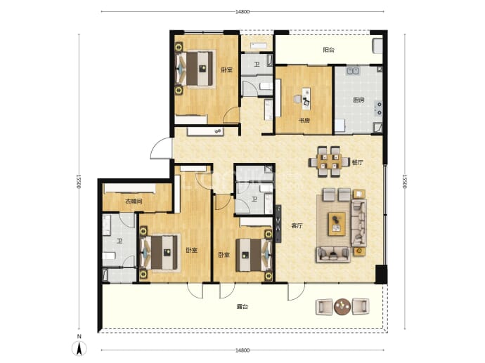 正弘序--建面 175m²