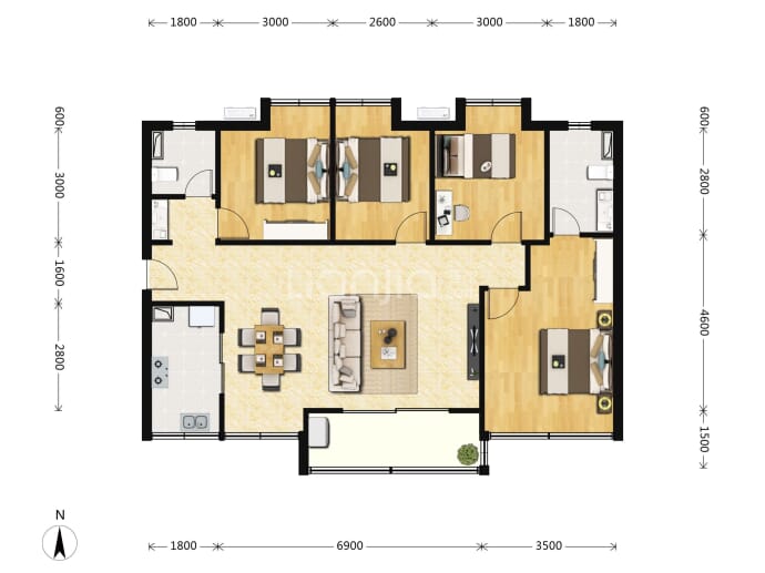 南山府--建面 118m²