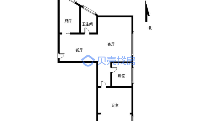松山区春城综合楼，电梯2室诚意出售-户型图