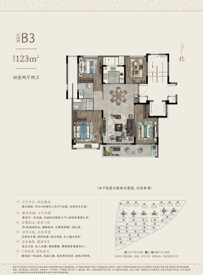 中天·望江府--建面 123m²