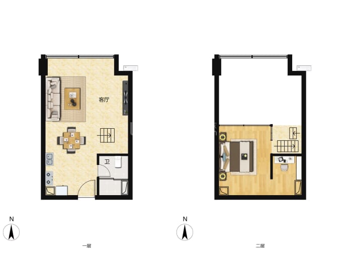 顺德碧桂园三龙汇--建面 54m²