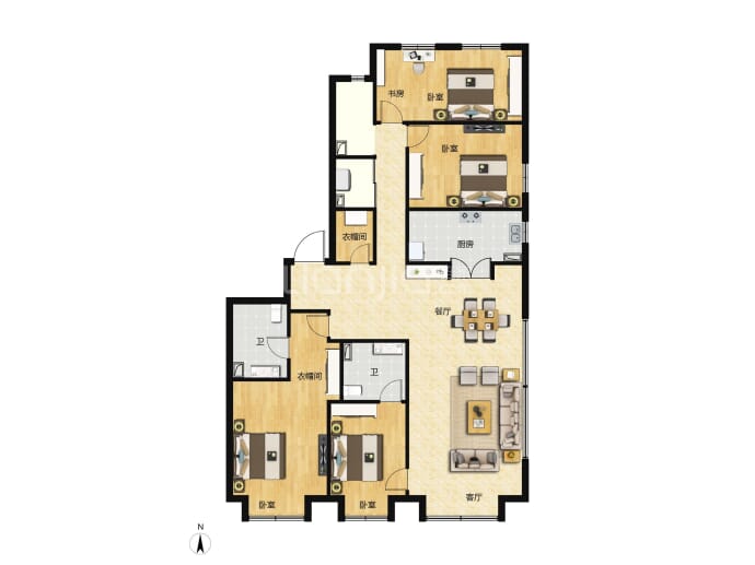 懋源煜泽台--建面 199m²