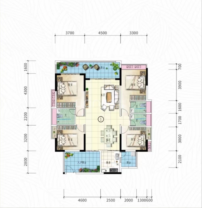 蟠龙湾--建面 156.41m²