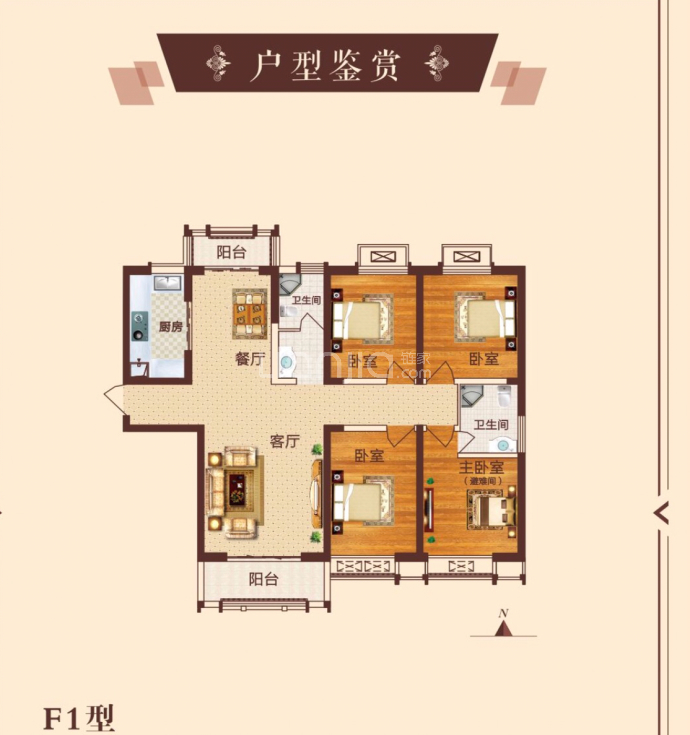 高晟福润城C区--建面 148m²