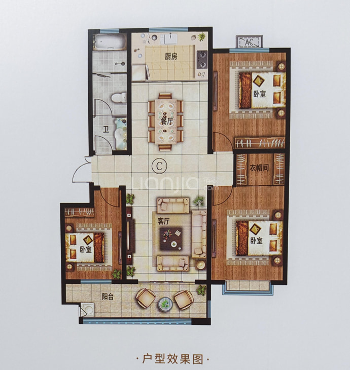 史丹利桂花书苑--建面 138.83m²