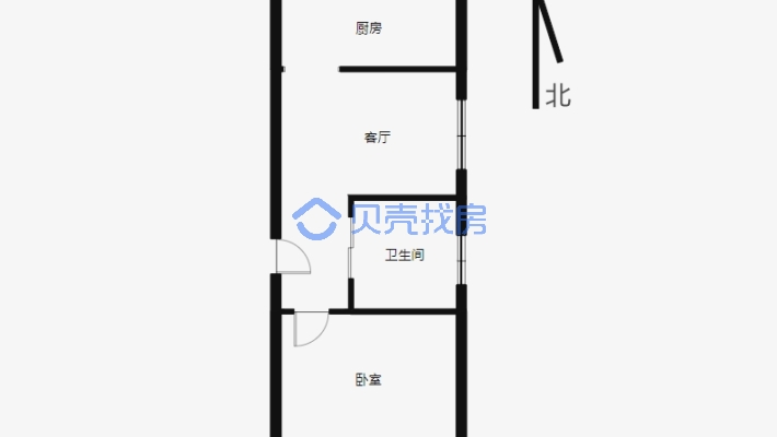 杭州路 四季风情园南区 地下室 单身公寓 看房方便-户型图