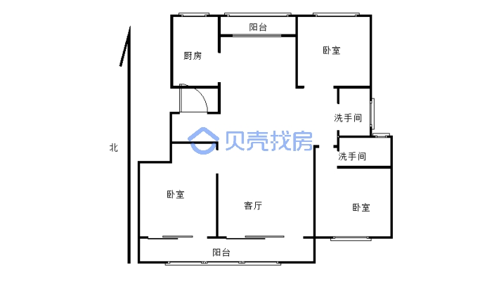 明仁旁新小区现房 首付10个 无车位-户型图