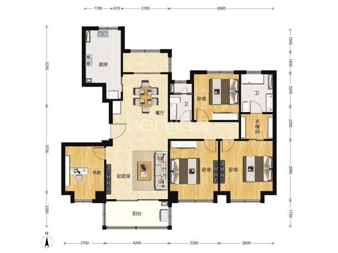 合景誉峰--建面 142m²