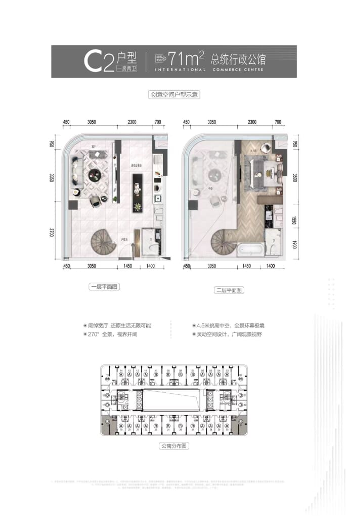 顺德碧桂园三龙汇--建面 71m²