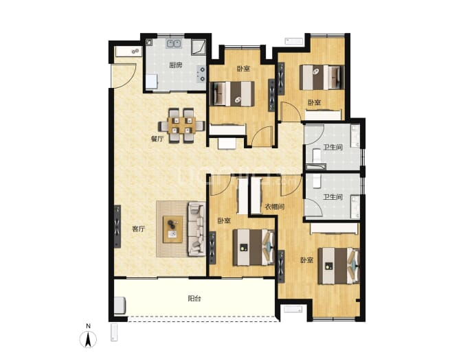 福星华府琛境--建面 142m²