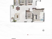 城投煦境天合4室2厅2卫户型图