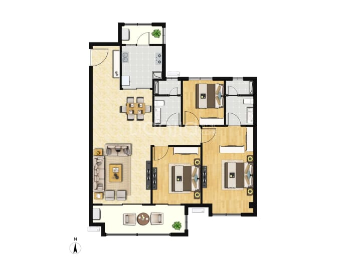 海伦堡•太阳湖人才小镇--建面 114.14m²