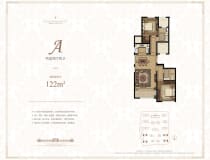 日钢绿城理想之城2室2厅2卫户型图