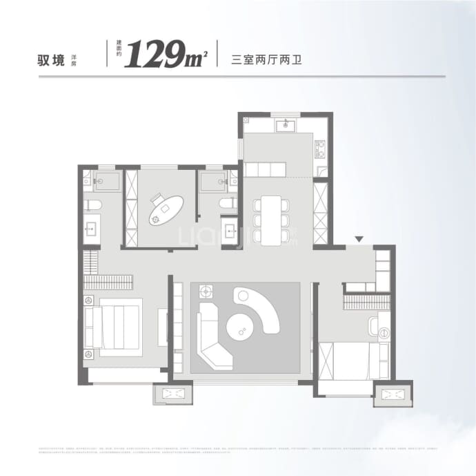 中海凌云源境--建面 129m²