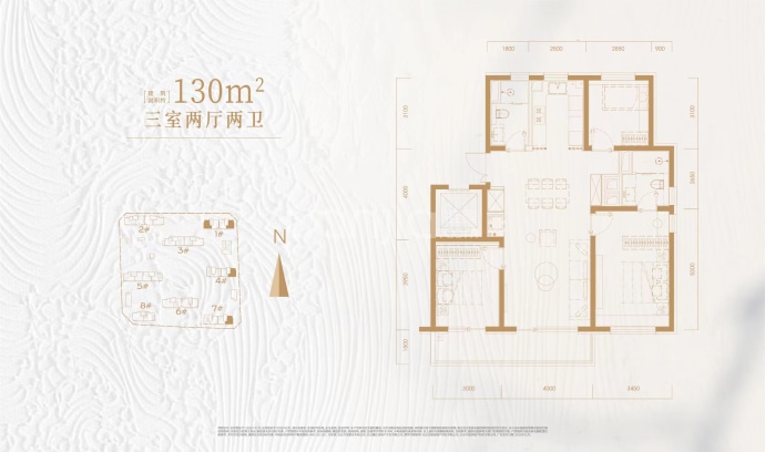 永定金茂府--建面 130m²