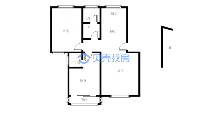 芙蓉园西区三四复试，采光充足，证在手-户型图