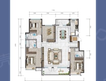日照山海湾4室2厅3卫户型图