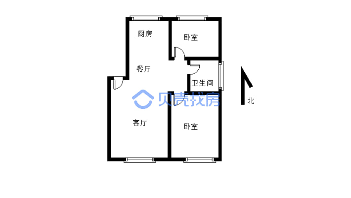 祥和万嘉，明厅独立两室，南北通透，出行方便-户型图