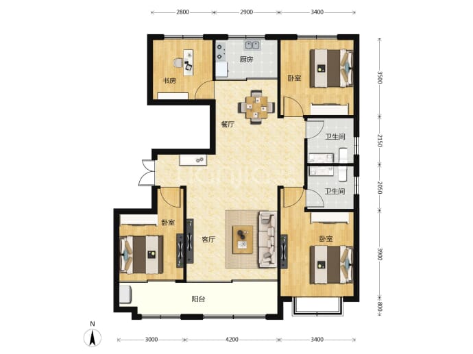 天骄御园--建面 138m²