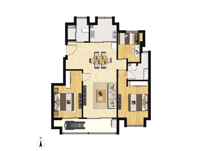 联发君领学府--建面 95m²