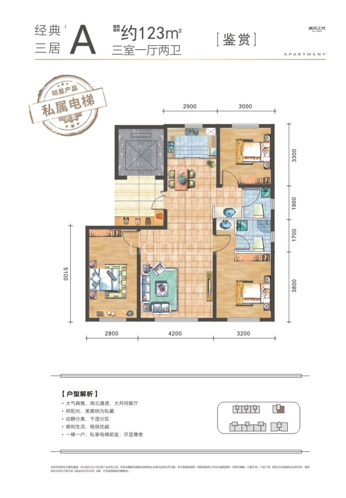 中益城市之光--建面 123m²