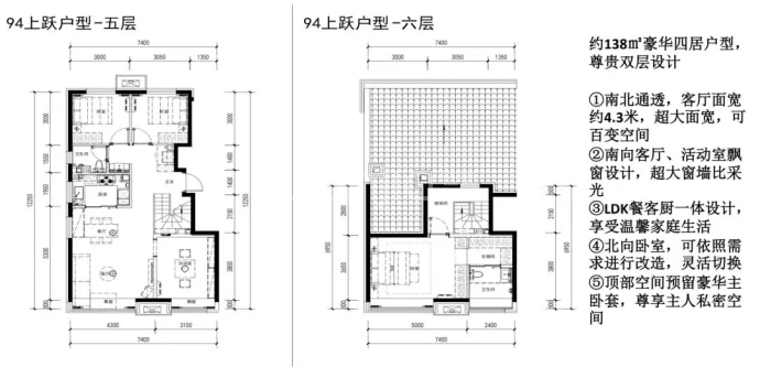 宸悦国际--建面 138m²