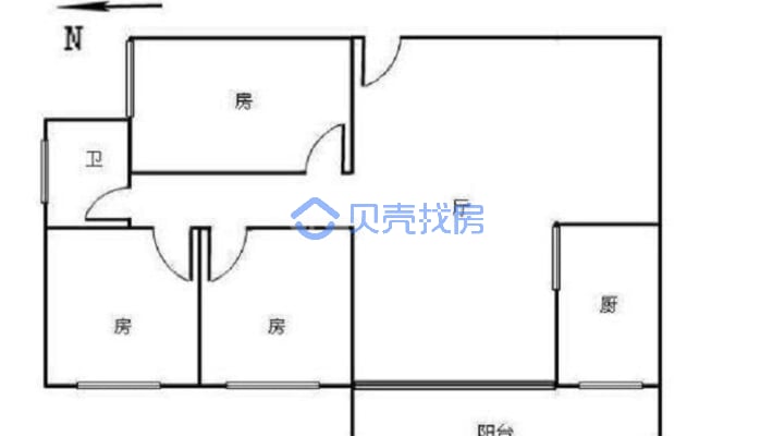 楼层好采光好 精装三房。出门就是滨江公园-户型图