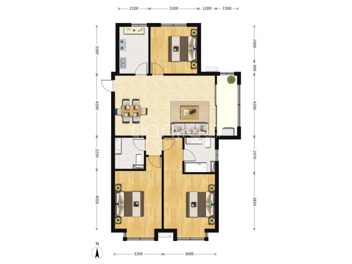 兴业西部新区--建面 125.1m²