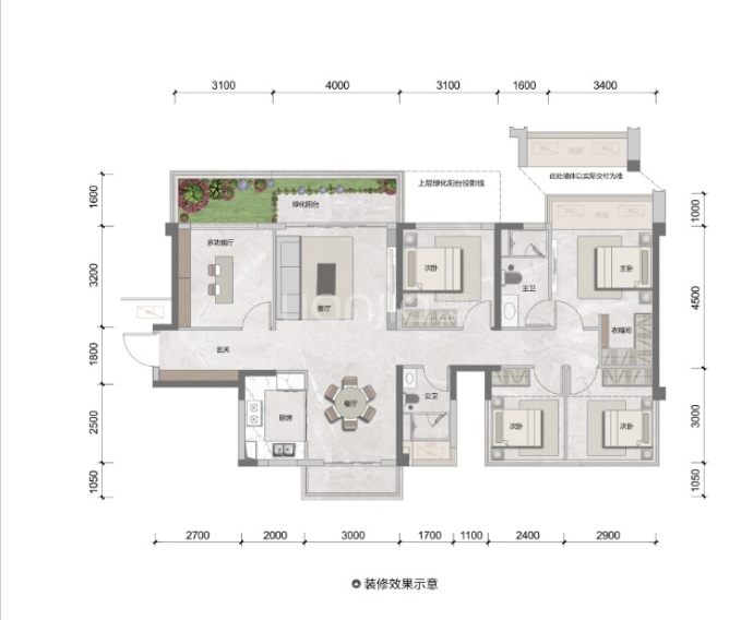 轨道御水江岸--建面 118m²