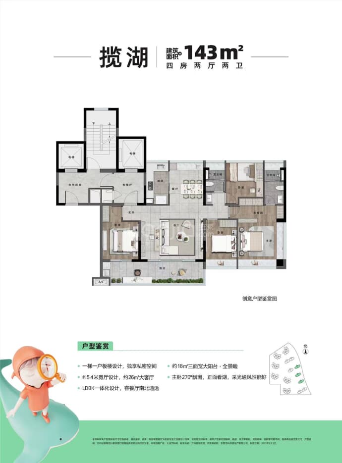 大运万科城--建面 143m²