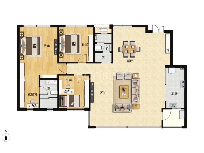 锦麟壹品--建面 141m²