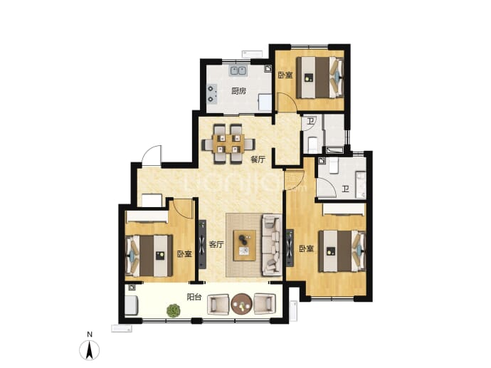 海信观悦--建面 117m²