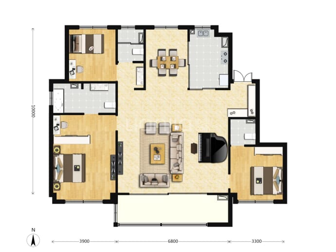 朗诗百贤庭--建面 150m²