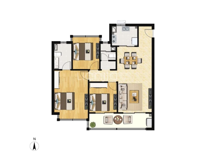 玖荣府--建面 110m²