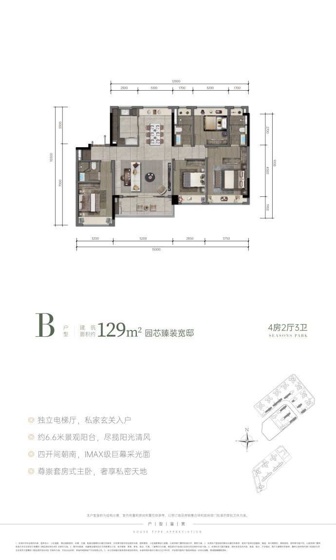 华发金湾府--建面 129m²