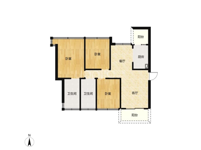 钜隆雅居蓝湾--建面 104m²