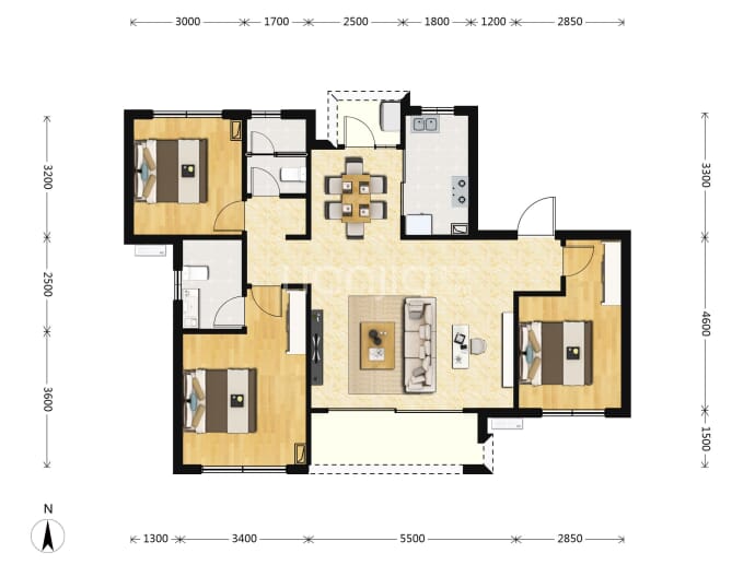 爱情东麓玖里--建面 115m²