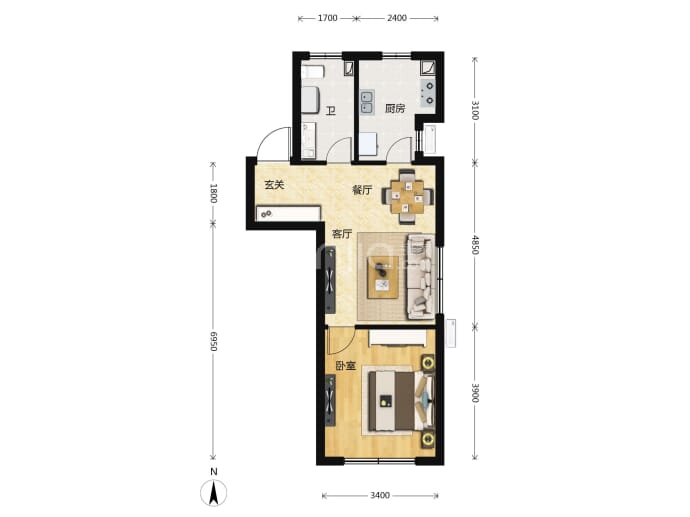 运河文化城-189--建面 65m²