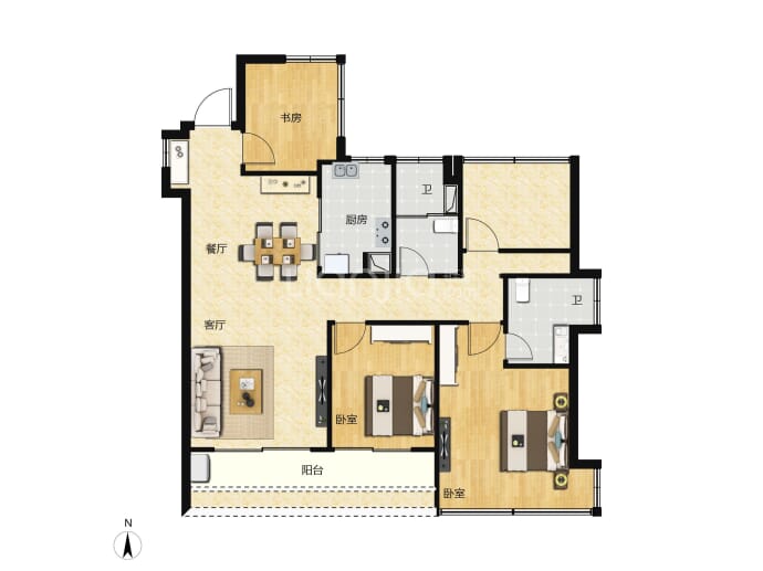 保利锦上印--建面 109m²