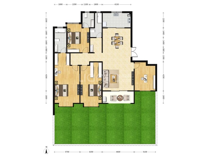 运河·富升园--建面 176m²