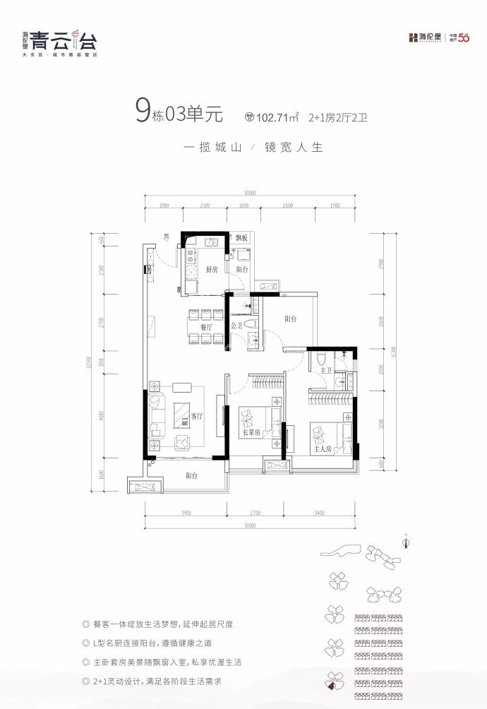 海伦堡青云台--建面 102.71m²